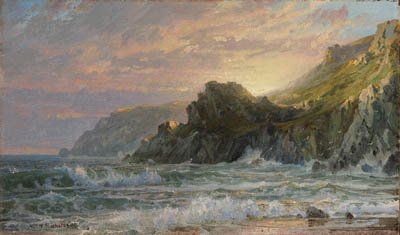 Sunset on a Rocky Coast